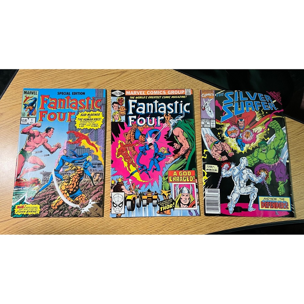 Marvel Comics Lot Fantastic Four Special Ed 1 225 Silver Surfer 58 Defenders
